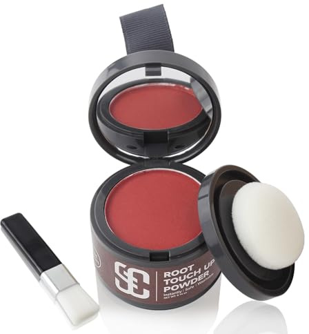SOVONCARE Sofortige Haarlinie Pulver, Haarlinie Shadow Graue Haarabdeckung Touch Up Haarpulver für dünnes Haar für Frauen Haarwurzel Touch Up Pulver Haarwurzel Cover Up Conceals (Rot, 4g)