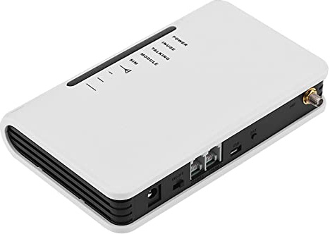 KUIDAMOS Station Fixe d'accès sans Fil GSM, Transmetteur GSM pour Alarme avec 9 indicateurs LED/Affichage du Signal, Le Travail 24h, Module Quadri-Bande 850/900/1800/1900 MHz