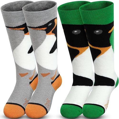Ozaiic Merino Wool Ski Socks Kids, Thermal Knee High Thick Warm Sports Socks for Boys Girls Toddler, Winter Snow Snowboarding