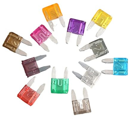 PAKMEZ 10 stücke Mini Mittlere Flachsicherungen Automatische Sicherung 1A 2A 3A 5A 7,5A 10A 15A 20A 25A 30A 35A 40A 45A 50A (Color : Mini, Size : 5A)