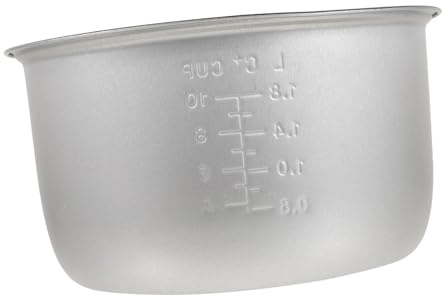 CIYODO Pot Intérieur pour Cuiseur à Riz en Alliage D'aluminium 4l, Protection Thermique Portable Cuisine, Accessoire de Remplacement Solide et Antiadhésif