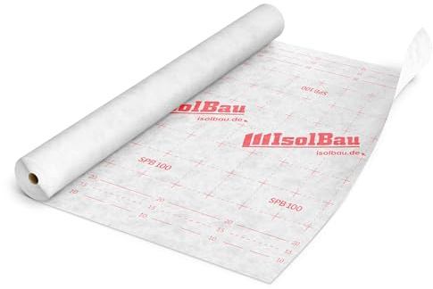 Isolbau Unterspannbahn Dach SPB 100, 37,5 m² Rolle (1,5 x 25 m) - Dachfolie mit 100 g/m² Flächengewicht - Dampfdurchlässige Unterdeckbahn, wasserdicht und witterungsbeständig