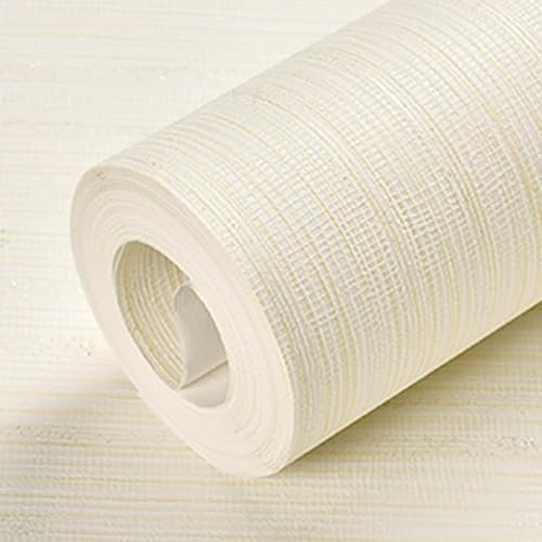0,53 x 9,5 m tapete Leicht Glänzend streifen strukturtapete vliestapete geprägte Tapetenrolle modern wohnzimmer (Beige)