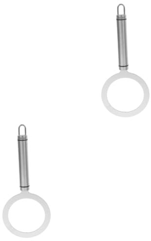 KONTONTY 2pcs Milk Tea Cup Rim Covers Stainless Steel Gaskets for Milk Tea Rim Baking Cup Rings