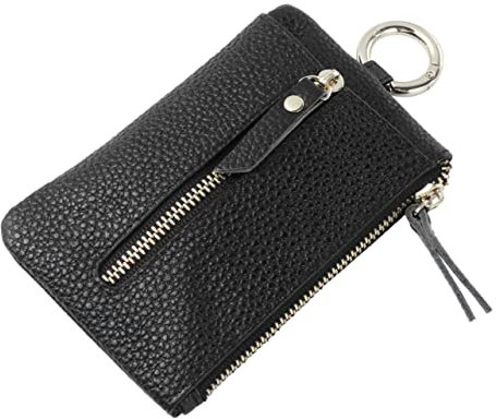 COLLBATH Zierbare Schlüsseltasche Mit Reißverschluss Wechselgeldbörse Aus Leder Kompakte Tasche Für Schlüssel Und Kleingeld