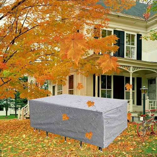 Strapazierfähige, extra große Abdeckung für Terrassenmöbel, 90 x 90 x 40 cm, für Esstisch, Stühle, für den Außenbereich, wetterfest und langlebig, schützt Ihre Gartenmöbel vor den Elementen