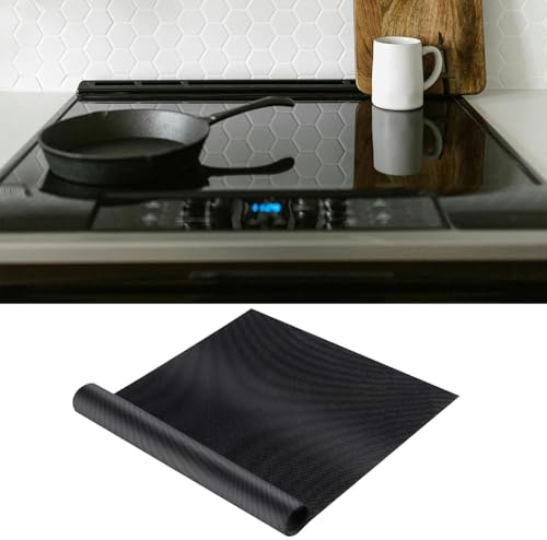 Induction Hob Protector, Kitchen Induction Hob Protector Mat Cooktop Scratch Protector for Induction Hob Heat Resistant Stove Cover Multifunctional Silicone Mat Large 61x53 cm