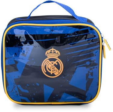 Hy-Pro Officially Licensed Real Madrid CF Lunch Bag – Insulated, Portable, Real Madrid Merchandise, Great Football Gift Idea, Perfect for School or Work