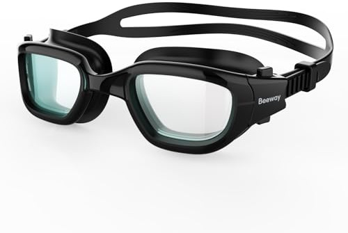 BEEWAY Simglasögon för barn 6-14 | Bred vy | Anti-dimma | anti-läckage | snabbjusterande rem | UV-skydd | superkomfort för pojkar och flickor