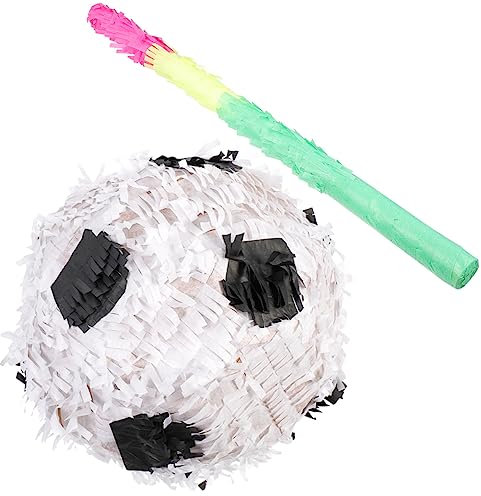 BESPORTBLE 2stücke Fußball Pinata Fußball Pinata Stick Für Kindergeburtstagsfeier Sport-themen-dekoration Sicher Und Robust Für Drinnen Und Draußen Für Fußball-motto-partys