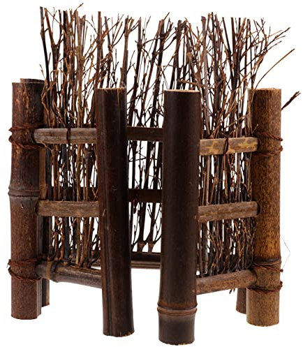 PartyKindom Piccoli Ornamenti Per Recinti Accessori Per Fatati Piccole Miniature Recinzione Per Micro Paesaggio Da Balcone Steccato Intrecciato Decorazione Per Il Paesaggio