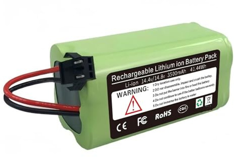 Batería De Iones De Litio De 3500 MAh, Compatible Con Aspiradoras Robot Lefant M201, M210, M210b, M301, M501A Y M520. Compatible Con Aspiradoras Robot Okp K2.(1pcs)