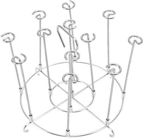 RASTKY Soporte Vertical para Brochetas para Barbacoa Soporte para Brochetas Vertical para para Barbacoa de Acero Inoxidable Accesorios para Freidora Freidora de 6 Cuartos para Compatible con Foodi 6Qt