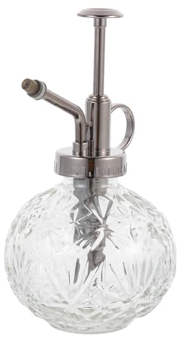 Rociador de Agua Vintage de Vidrio 240ml Bomba para Plantas | Plástico y Vidrio Macetas Pequeñas para Escritorio Uso Interior y Exterior Pulverización Precisa