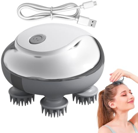 Masseur crânien électrique - Massage relaxant sans fil du cuir chevelu | Masseur de tête rechargeable à picots - Femme Voyage Maison Bureau Salon