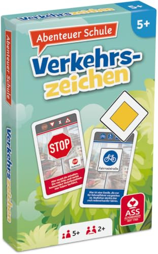 ASS Altenburger - Verkehrszeichen Lernspiel, Abenteuer Schule Kartenspiel | Zum Entdecken der wichtigsten Zeichen im Straßenverkehr (ab 5 Jahren)
