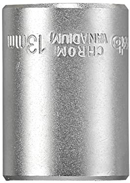 kwb 13 mm Steckschlüssel-Einsatz aus CV-Stahl (Antrieb: 44652 Zoll Innenvierkant, Wellenprofil, Ecken gerundet, Schonung der Kanten, matt verchromt)