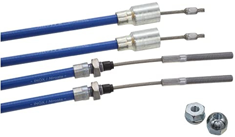 Original Nirosta Cable de freno Incluye 2 x Tuercas Funda Longitud: 1130 mm Longitud total: 1340 mm colgante cuerda 37086.13 3708613