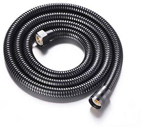 Black Stainless Steel Shower Hose Handheld Shower Head Fittings Pipes Bathroom Accessories Hose Flexible Plumbing Pipe-1M