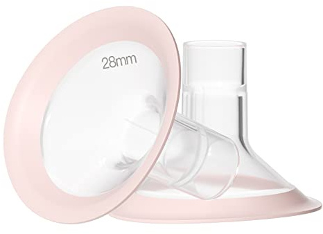 NCVI Milchpumpen-Flansche 28 mm, authentische NCVI und Ersatz-Milchpumpenteile ohne BPA, 2 Stück (28 mm Flansch)