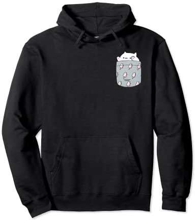 Bongo T-Shirt Funny Cute Meme Cat katze Pocket Pullover Hoodie