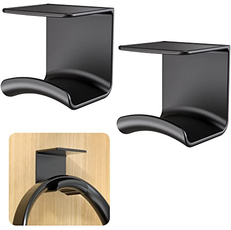 Cozycase Universal Headset Halterung Tisch - 2 Stück Kopfhörer Halter Wandhalterung Holder mit starkem Klebeband, Kopfhörerhalter Headset Ständer für die meisten Gaming Kopfhörer