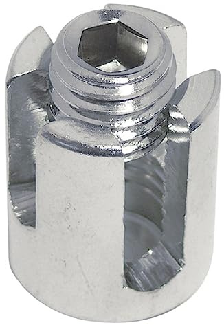 Drahtseilklemme 6 mm 2 Stück Kreuzklemme mit Sackgewinde für Drahtseil 6 mm Edelstahl A4 NIRO, AISI 316 Nirosta