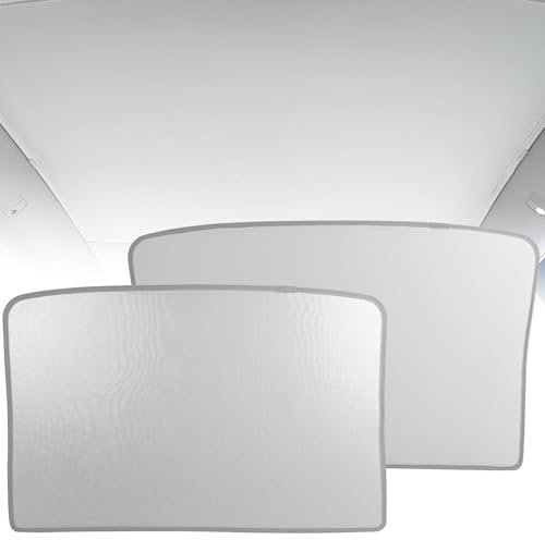 EYPINS Parasol de Techo para Tesla Model Y 2020-2024, Cubierta Plegable de Vidrio para Ventana, bloquea eficazmente los dañinos Rayos UV y Reduce la acumulación de Calor, fácil de Instalar