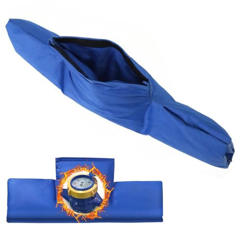 FairyPeach Water Meter Insulation Cover, 55 x 25 cm, Universal, Blue