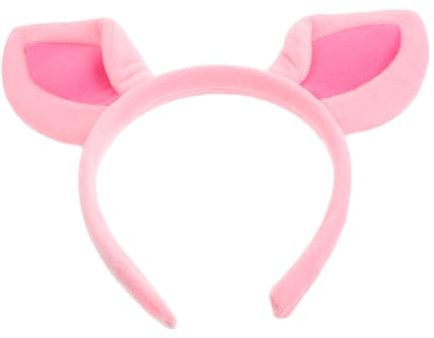 Healvian Plüsch Schweineohren Haarreif Rosa Erwachsene Süßes Tier Stirnband Für Geburtstag Karneval Halloween Cosplay Party Zubehör