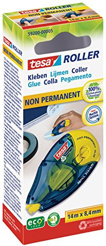 tesa 59200-00005 Kleberoller eco Logo und recycelte, 8,4 mm x 14 m, 1 Stück
