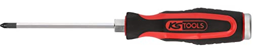 KS Tools 151.1144 Tournevis Ergotorque Pozidriv PZ2 x 100 mm | Tournevis ERGOTORQUEmax , PZ, PZ 2, 185mm, précision de serrage, chrome vanadium
