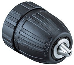 Röhm 1261217 Drill Chuck, Extra-RV40-10 Line Plastic Double Sleeve, Clamping Capacity 1 mm x 10 mm, Radial Locking, Retaining Ring, Trough Hole, 3/8 x 24, Orange