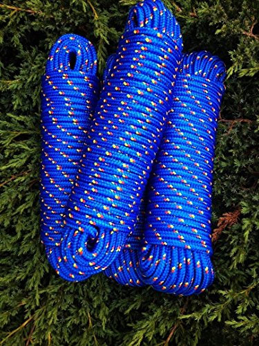 Machermann Nr.8 PP-Seile,Schnüre,Universalseil,Rope 6 mm x 30 m, Schnur, Reep Seil, Flechtschnur,Reepschnur,Allzweckseil, Blau