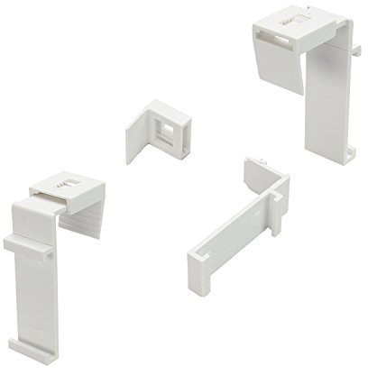 Sonnenschutz-HH Klemmträger Klemmfix EasyFix UNIVERSAL für Duo-Rollo und Rollo Mini Klemmrollo verstellbar 15-22 mm - 2 Stück