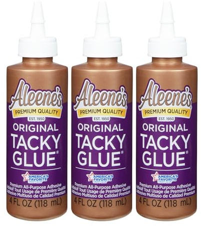 Aleene’s Original Tacky Glue Superkleber 118 ml – 3x Starker Alleskleber – Transparenter Kleber für Papier, Holz, Glas, Textilien und mehr – für Karten Basteln, DIY, Scrapbooking und Modellbau