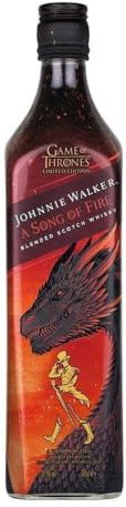 Johnnie Walker Song of Fire Whisky Escocés de Mezcla, Edición Limitada Juego de Tronos Casa Targaryen, 700 ml