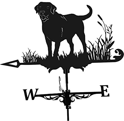 FLAMEER 29.5 in. Metal Weather Vane Ornament - Dog