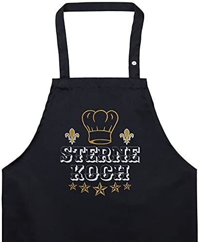 EXPRESS-STICKEREI Schürze PAPA Grill/Koch -Kochschürze mit modernem Design Grillschürze für Männer/Damen Schürze verstellbar mit Tasche - Chef kocht Küchenschürze Herren Latzschürze Vatertag Geschenk