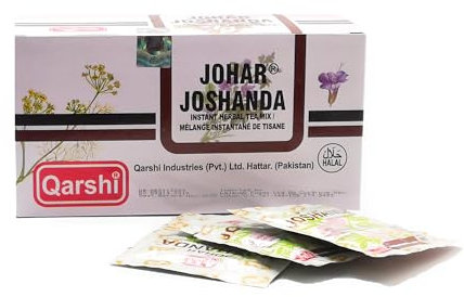 Qarshi Johar Joshanda Instant Herbal Tea Blend, Soothing Aromatic Drink, 30 Sachets