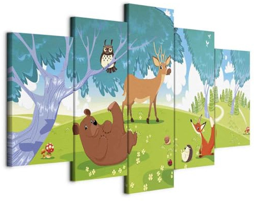 murando - Akustikbild Akustikschaumstoff, 225x112 cm, 5-teilig, Wohnzimmer | Verbessert Raumakustik, reduziert Hall, ideal fürs Büro oder Wohnzimmer, hochwertige Verarbeitung, schnelle Montage, stilvoll