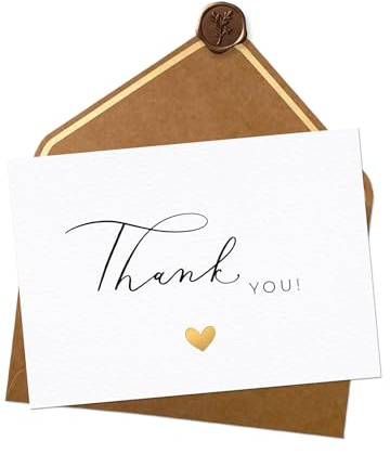 Joli Coon Thank you card - A6 with nature envelop and wax seal - Thank you cards