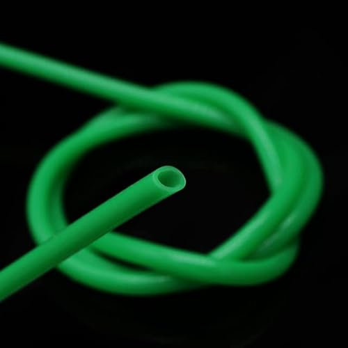 1/5/10 m grüner Silikonkautschukschlauch ID 0,5 1 2 3 4 5 6 7 8 9 10 12 14 16 18 20 25 mm flexibler, ungiftiger Silikonschlauch, grün, 1 Meter, ID 10 mm x 12 mm Außendurchmesser