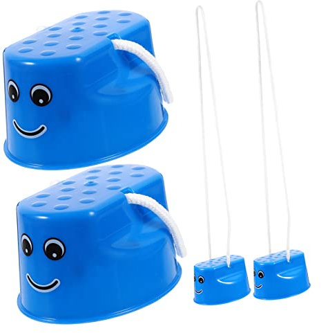 Totority 4 Stück Kinder Stelzen Spielzeug Outdoor Puzzle Balance Kinderspielzeug Kunststoff Stärke Fähigkeit Entwicklung Kind Spielzeug Set Eltern-Kind Kleinkind Spielzeug Kinder Balance