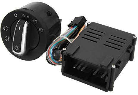 ZIxmix Car Headlight Switch Auto Auto Scheinwerfer Sensor Scheinwerfer Knopf Schalter Steuermodul/Fit for VW T5 T5.1 Transporter 2003-2015 Headlight Switch
