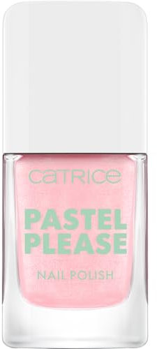 Catrice Pastel Please Nail Polish 010 Think Pink, schimmernder Nagellack in Pink, farbintensiv, hochpigmentiert, vegan, 10,5 ml