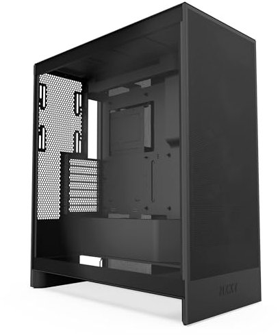 NZXT H7 Flow | Case Airflow ATX mid-tower | 3 ventole 120mm sul fondo per raffreddare la GPU | 3 ventole 120mm anteriori | Supporto anteriore radiatore da 420mm | Gestione cavi | Nero