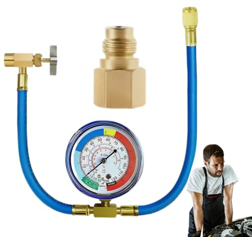 Kit De Recarga De Refrigerante Para Automóvil Y Refrigerador R134a/R12 Con Válvula Y Acoplador Rápido - Herramientas De Refrigeración