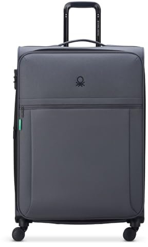 DELSEY Paris x United Colors of Benetton - BE - Valise soute Souple 76 cm x 50 cm x 35 cm - 110 L - Anthracite