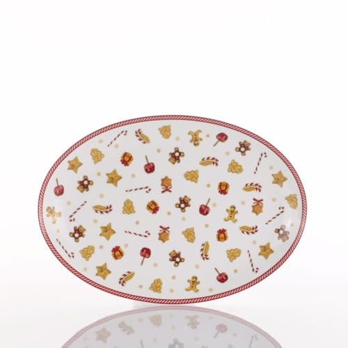 WEISSESTAL Vassoio Ovale 31cm Sweet Natale